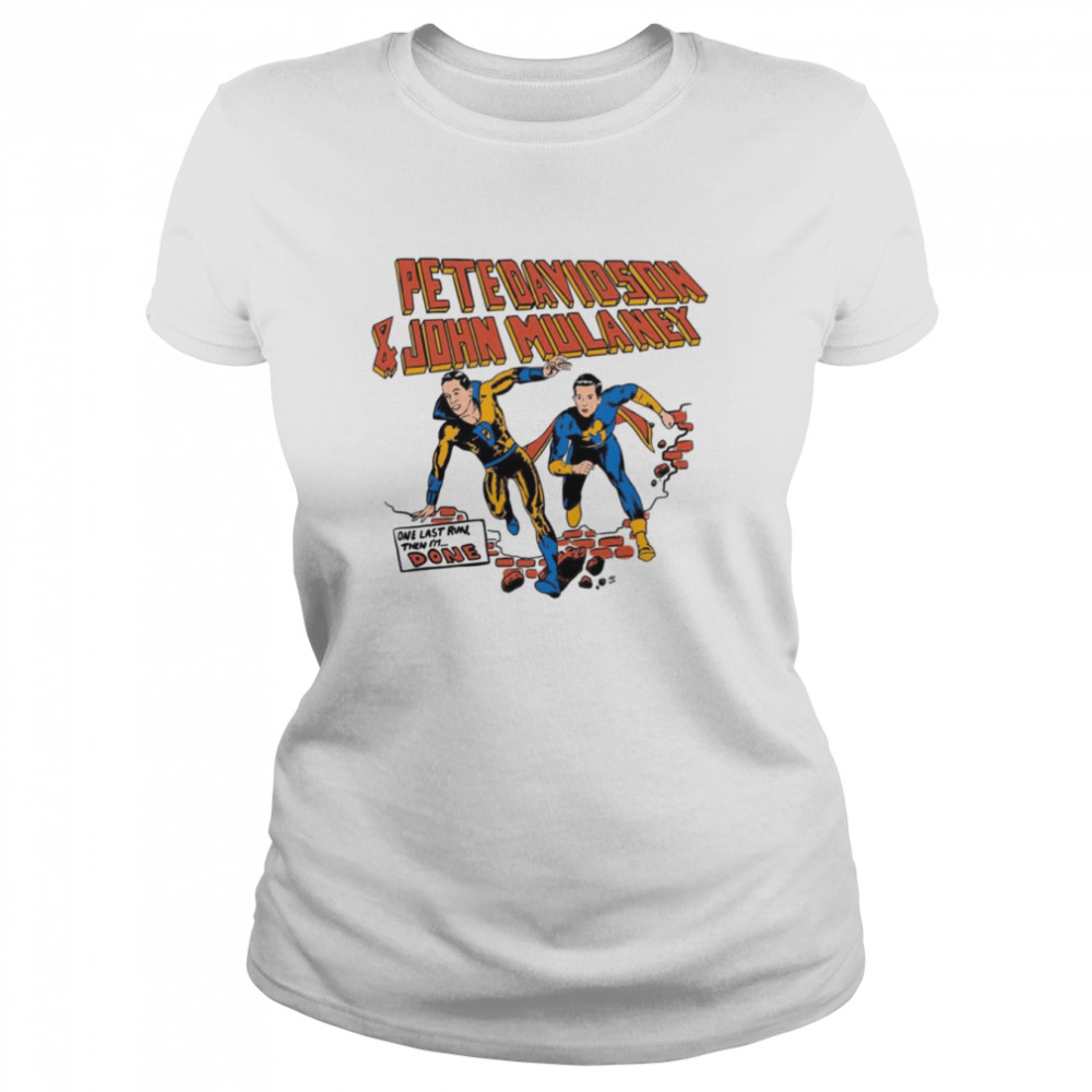 Pete Davidson And John Mulaney Comedy Tour Superheroes Comics shirt Classic Women's T-shirt
