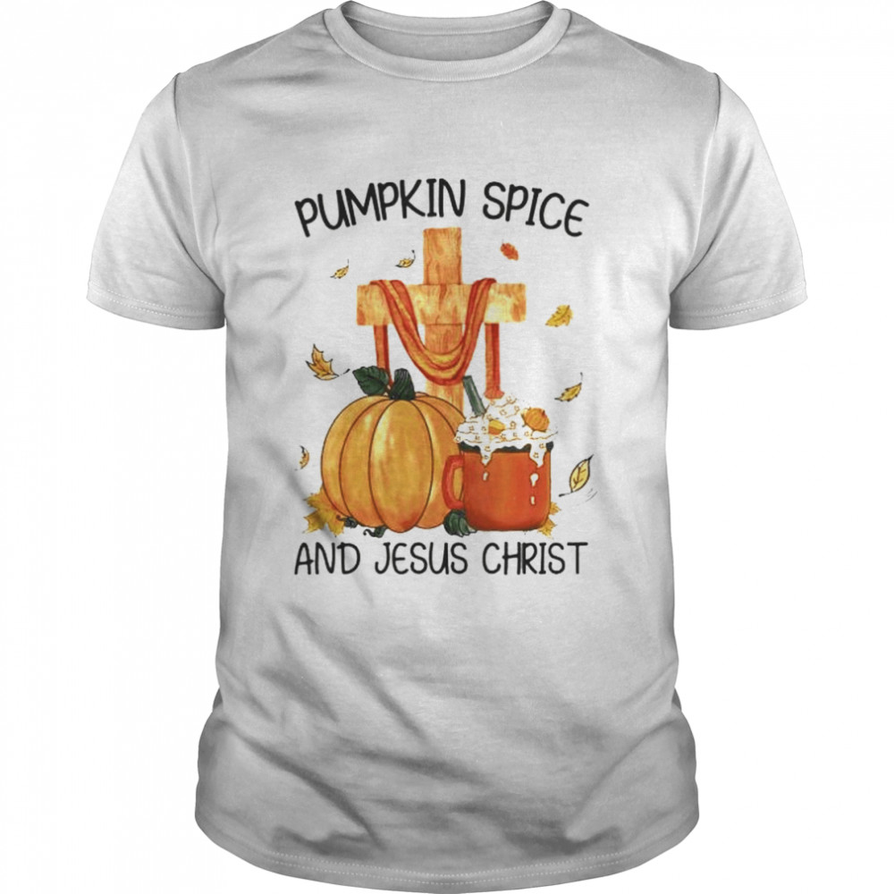 pumpkin spice and Jesus Christ Halloween shirt Classic Men's T-shirt