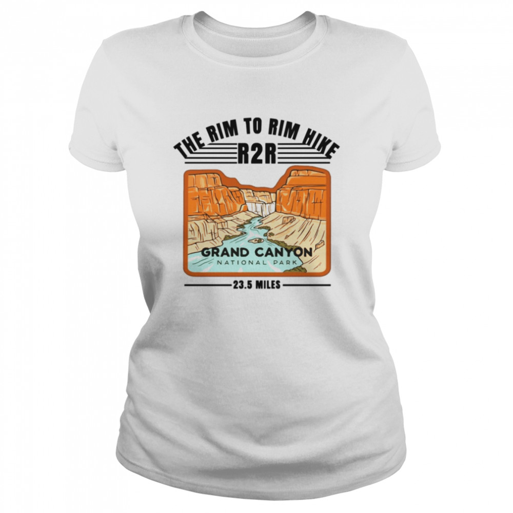 Rim To Rim Grand Canyon Hiking Trail shirt Classic Women's T-shirt