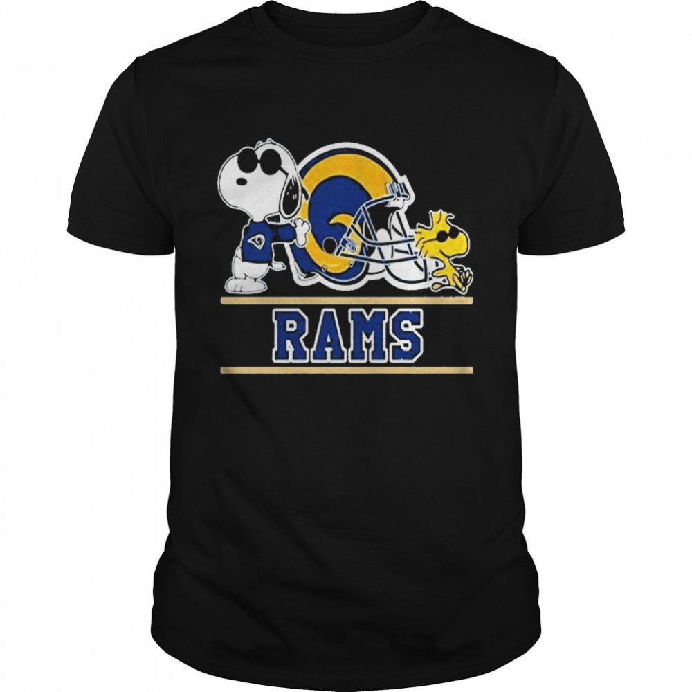 Snoopy And Woodstock Los Angeles Rams T Shirt - Trend T Shirt