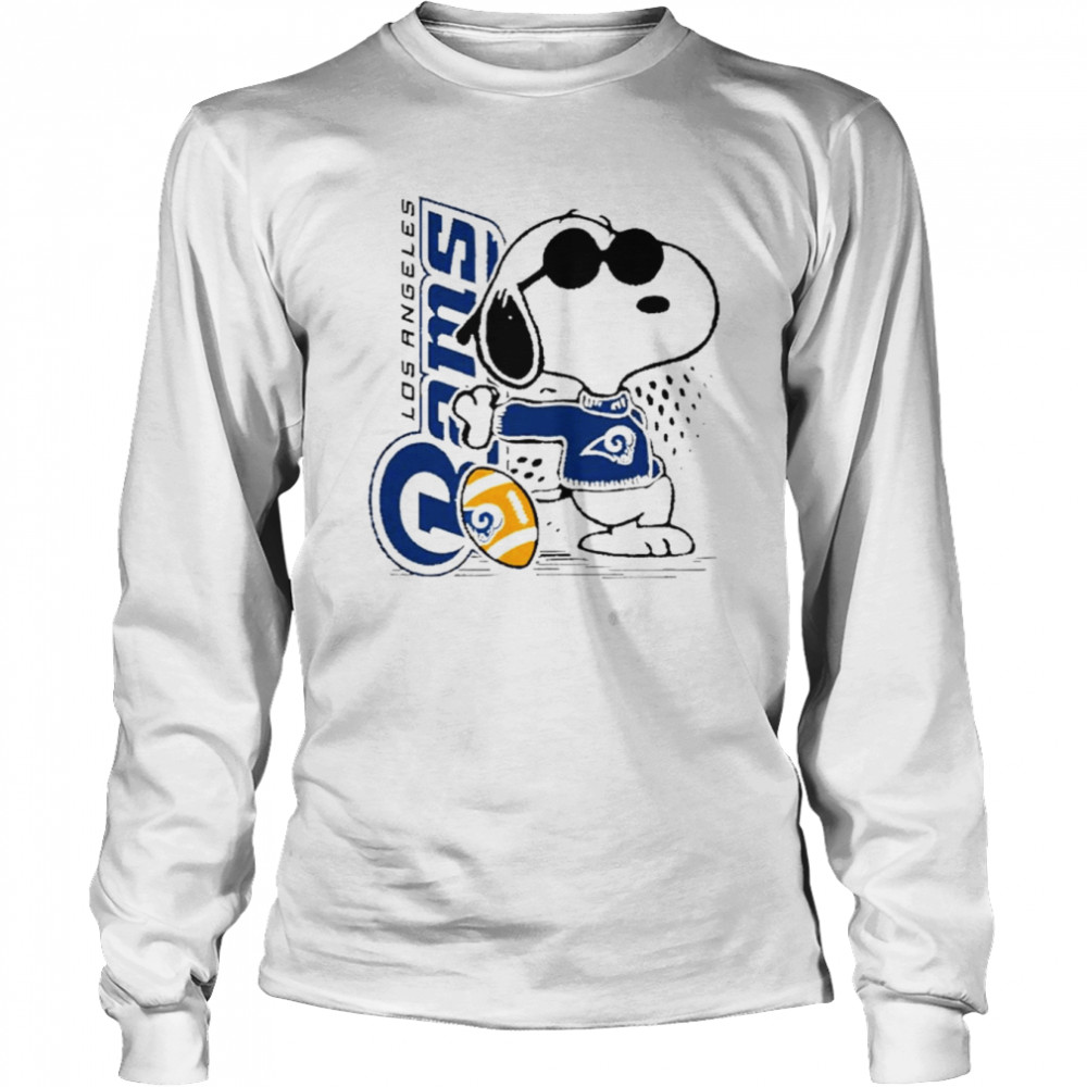 Snoopy Los Angeles Rams T Long Sleeved T-shirt