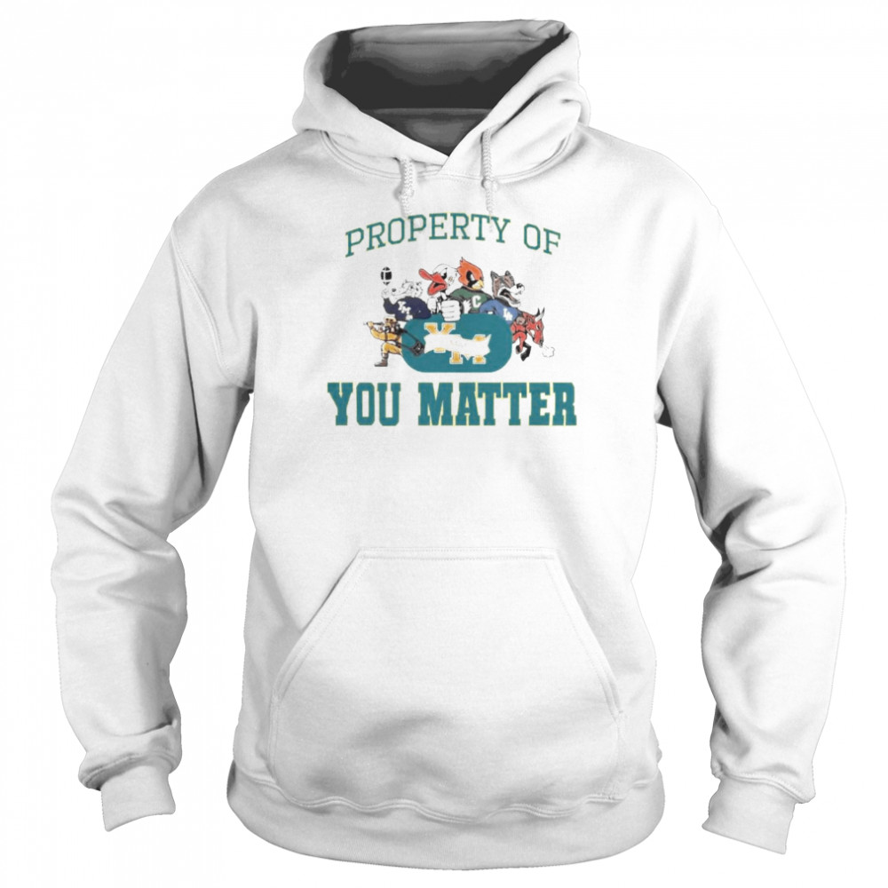 sport teams property of you matter shirt Unisex Hoodie