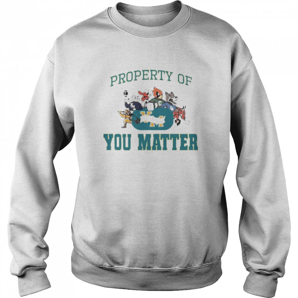 sport teams property of you matter shirt Unisex Sweatshirt