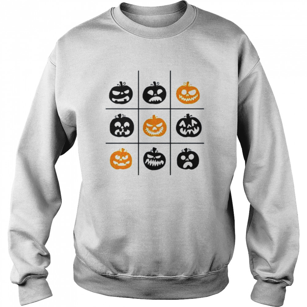 Checkered Pumpkin Heads Halloween Party shirt Unisex Sweatshirt