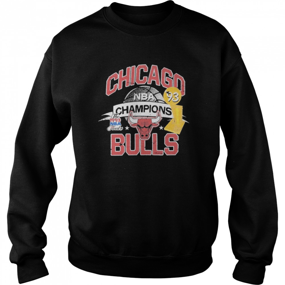 chicago bulls mitchell ness nba champs history t unisex sweatshirt