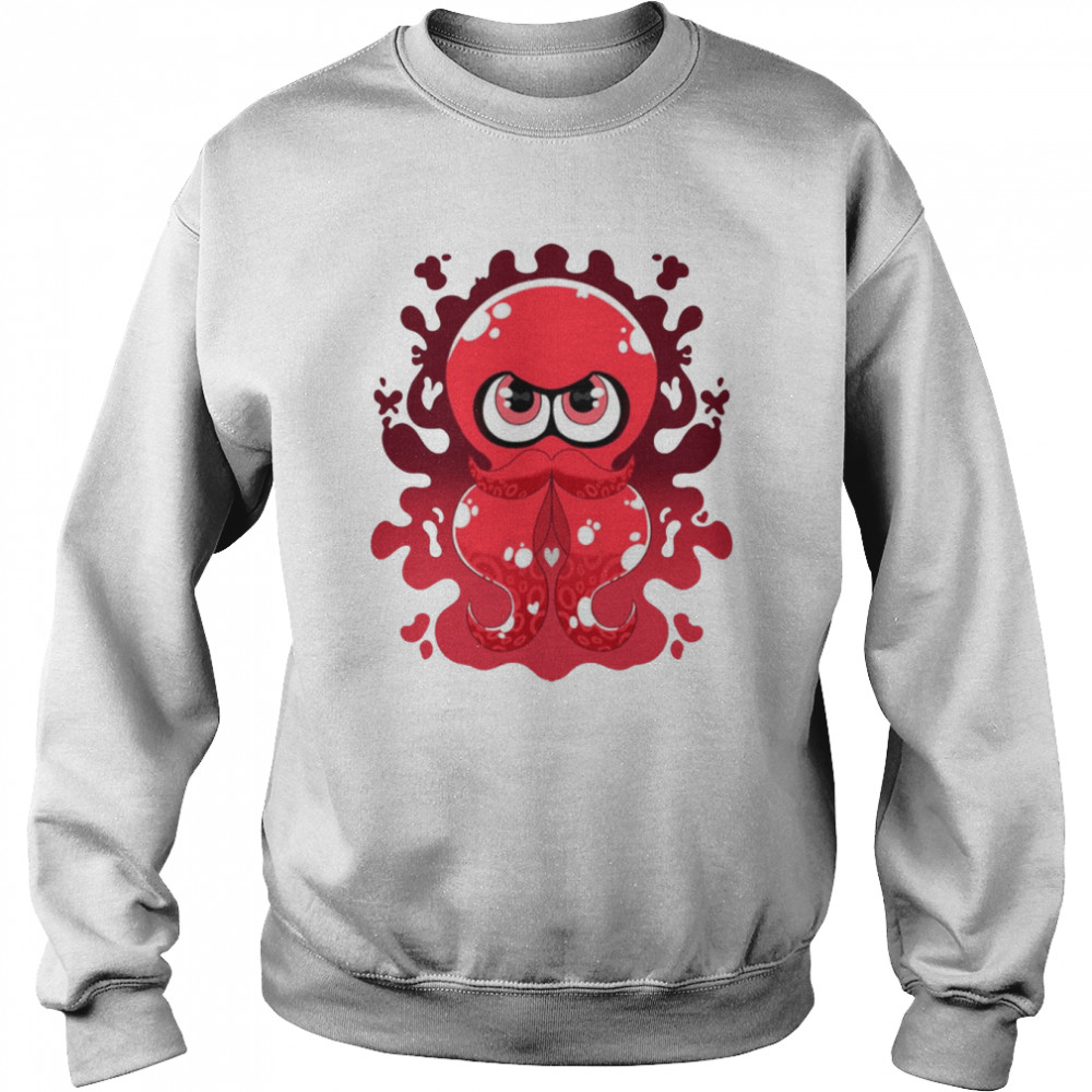 Red Inky Octo Splash Splatoon shirt Unisex Sweatshirt