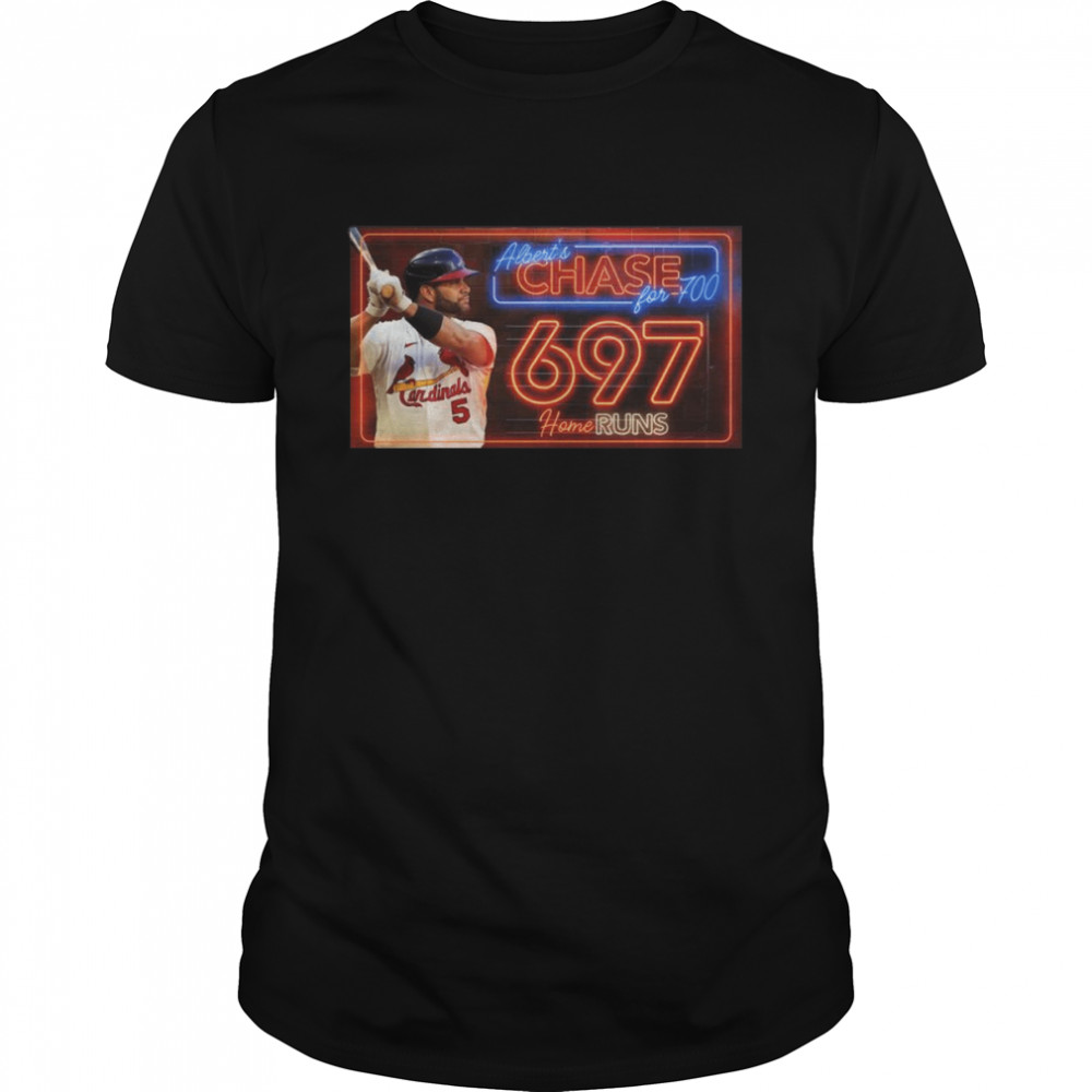 Albert Pujols St. Louis Cardinals Chase 697 Home Run for 700 shirt Classic Men's T-shirt