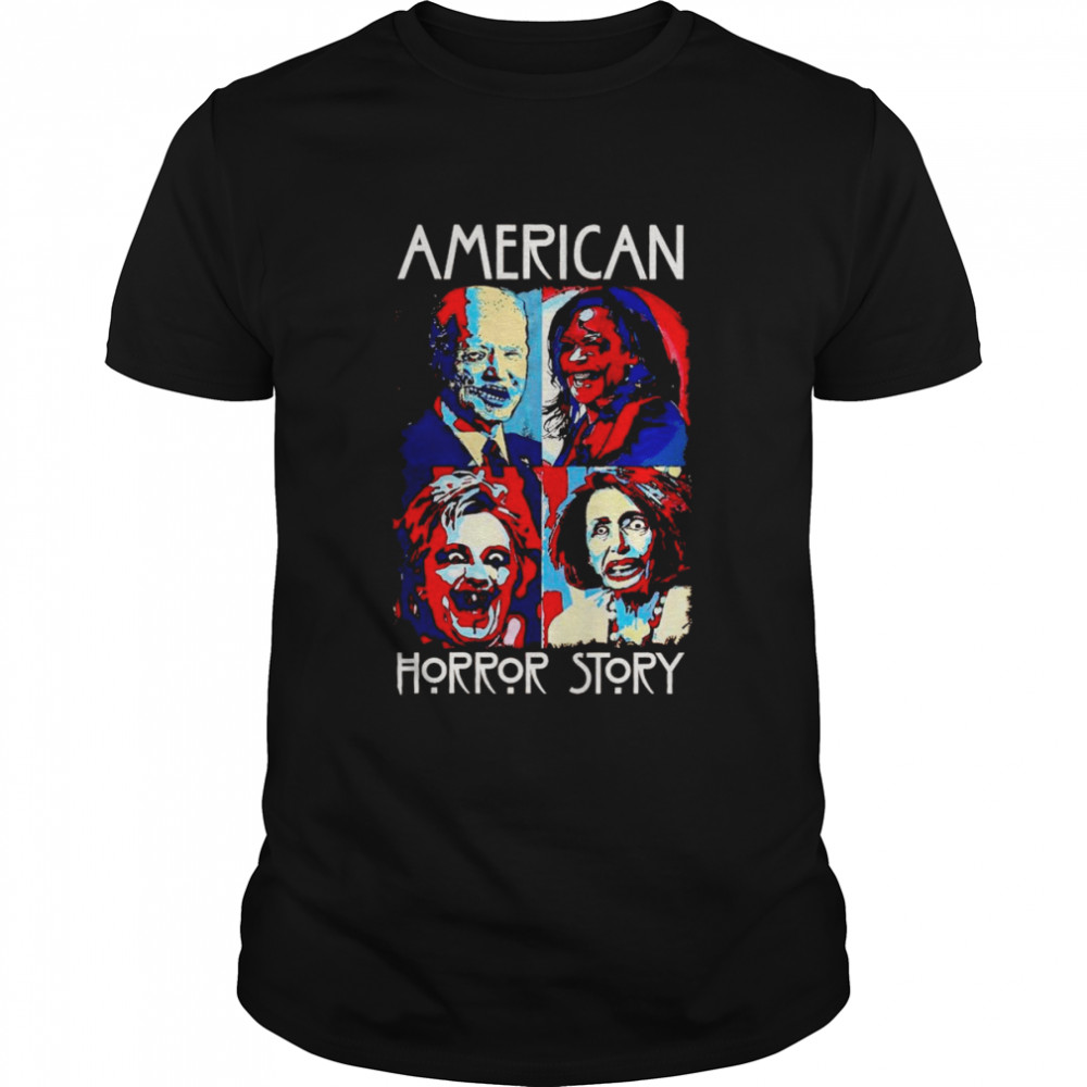 Anti Biden Harris and Pelosi Zombie American Horror Story Halloween shirt Classic Men's T-shirt
