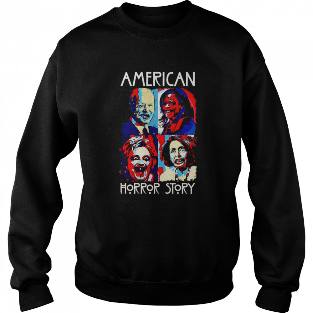 Anti Biden Harris and Pelosi Zombie American Horror Story Halloween shirt Unisex Sweatshirt