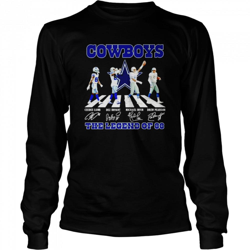 Dallas Cowboys Abbey Road the legend of 88 signatures shirt Long Sleeved T-shirt
