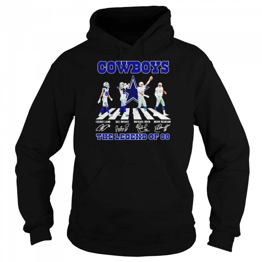 Dallas Cowboys Abbey Road the legend of 88 signatures shirt Unisex Hoodie