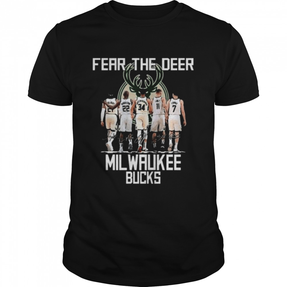 Fear the deer milwaukee bucks players 2022 shirt Classic Men's T-shirt