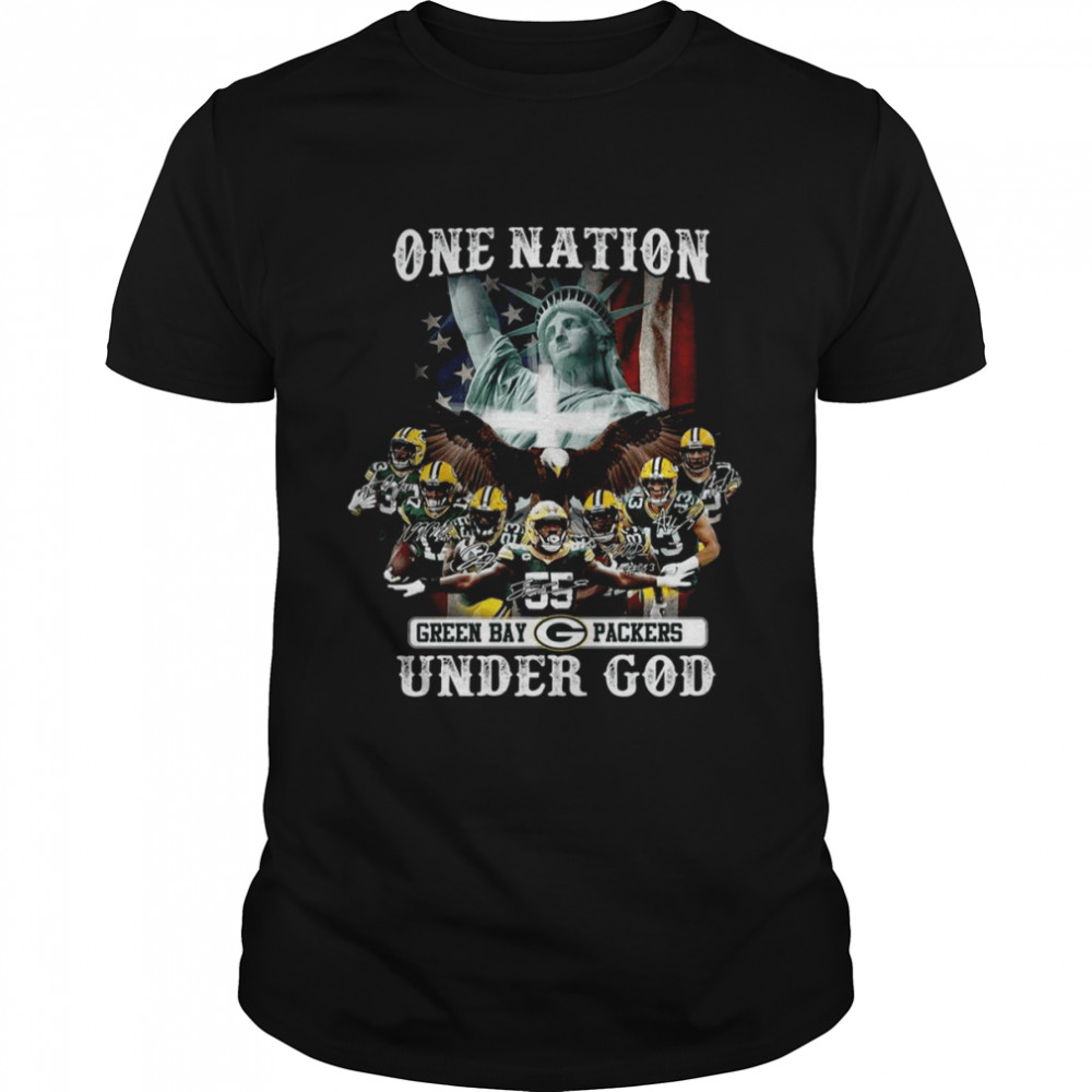 One Nation Green Bay Packers Under God shirt