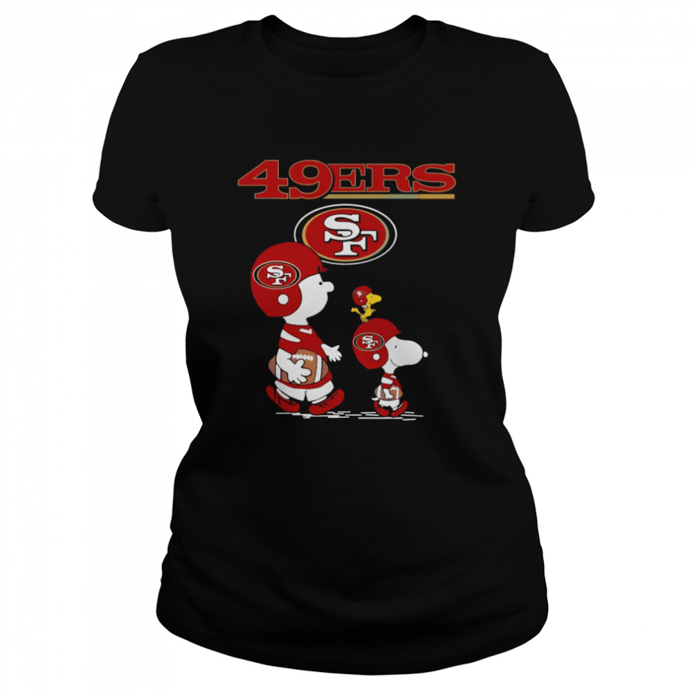 Snoopy The Peanuts San Francisco 49ers shirt Classic Women's T-shirt