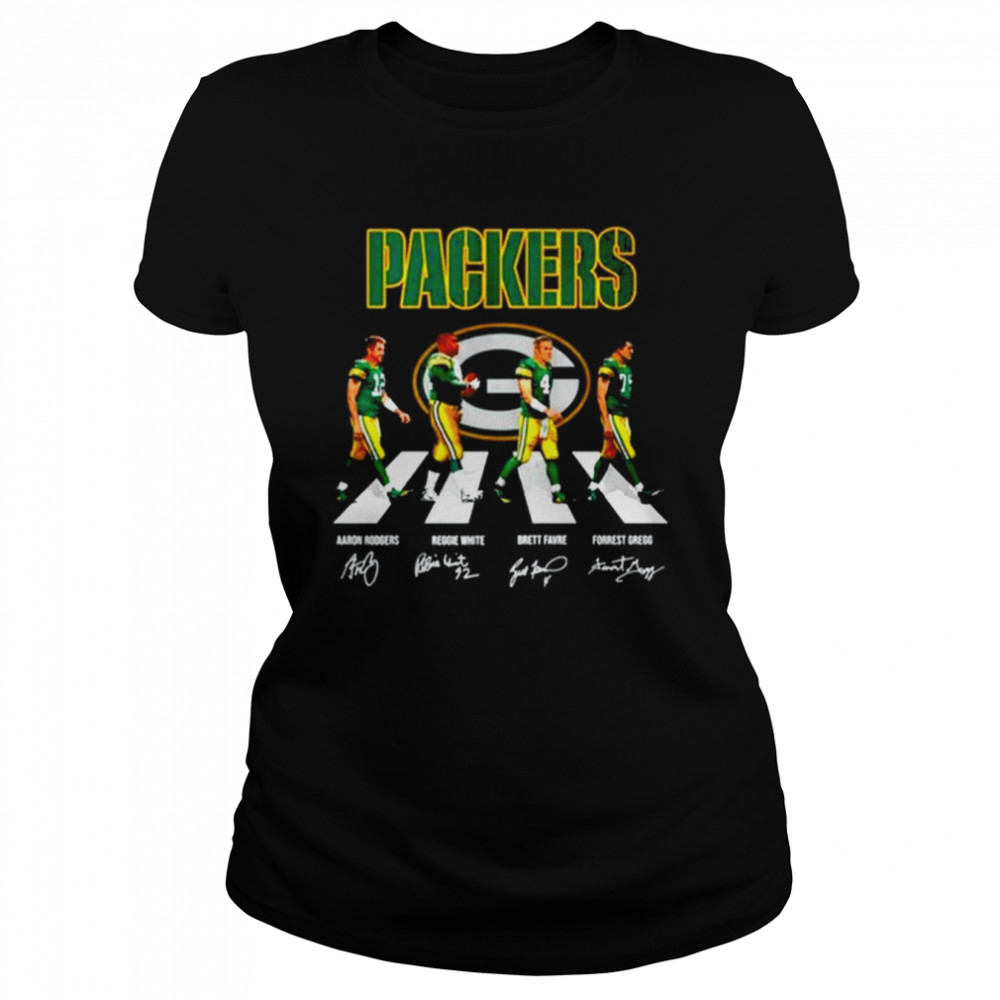 The Green Bay Packers Abbey Road Signatures Green Bay Packers T- Classic Women's T-shirt