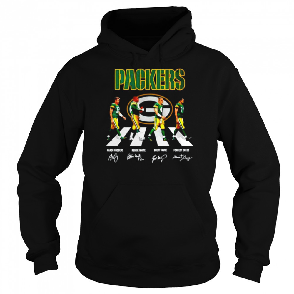 The Green Bay Packers Abbey Road Signatures Green Bay Packers T- Unisex Hoodie