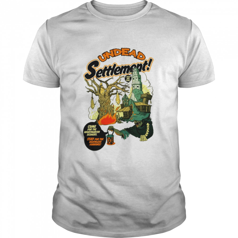 Undead Settlement Halloween Graphic shirt Classic Men's T-shirt
