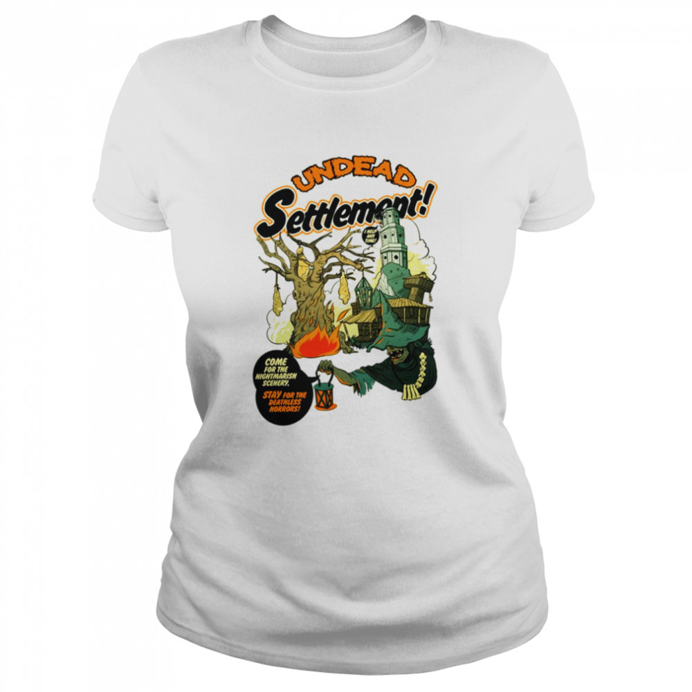 Undead Settlement Halloween Graphic shirt Classic Women's T-shirt