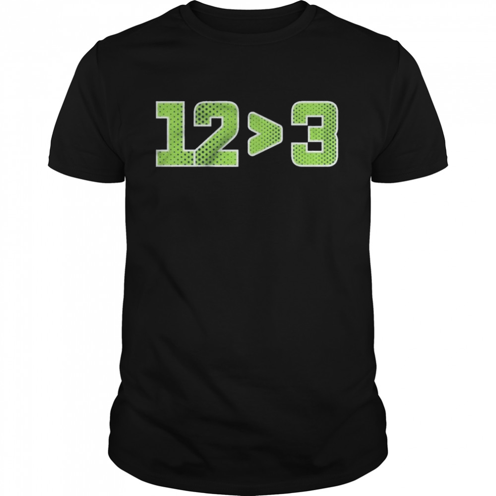12 More Than 3 Seattle Football  Classic Men's T-shirt