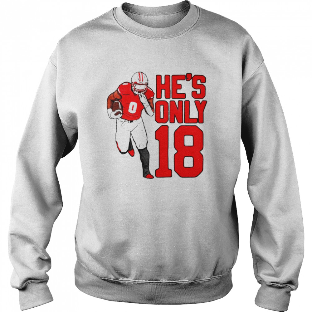 Braelon Allen Wisconsin Badgers he’s only 18 shirt Unisex Sweatshirt