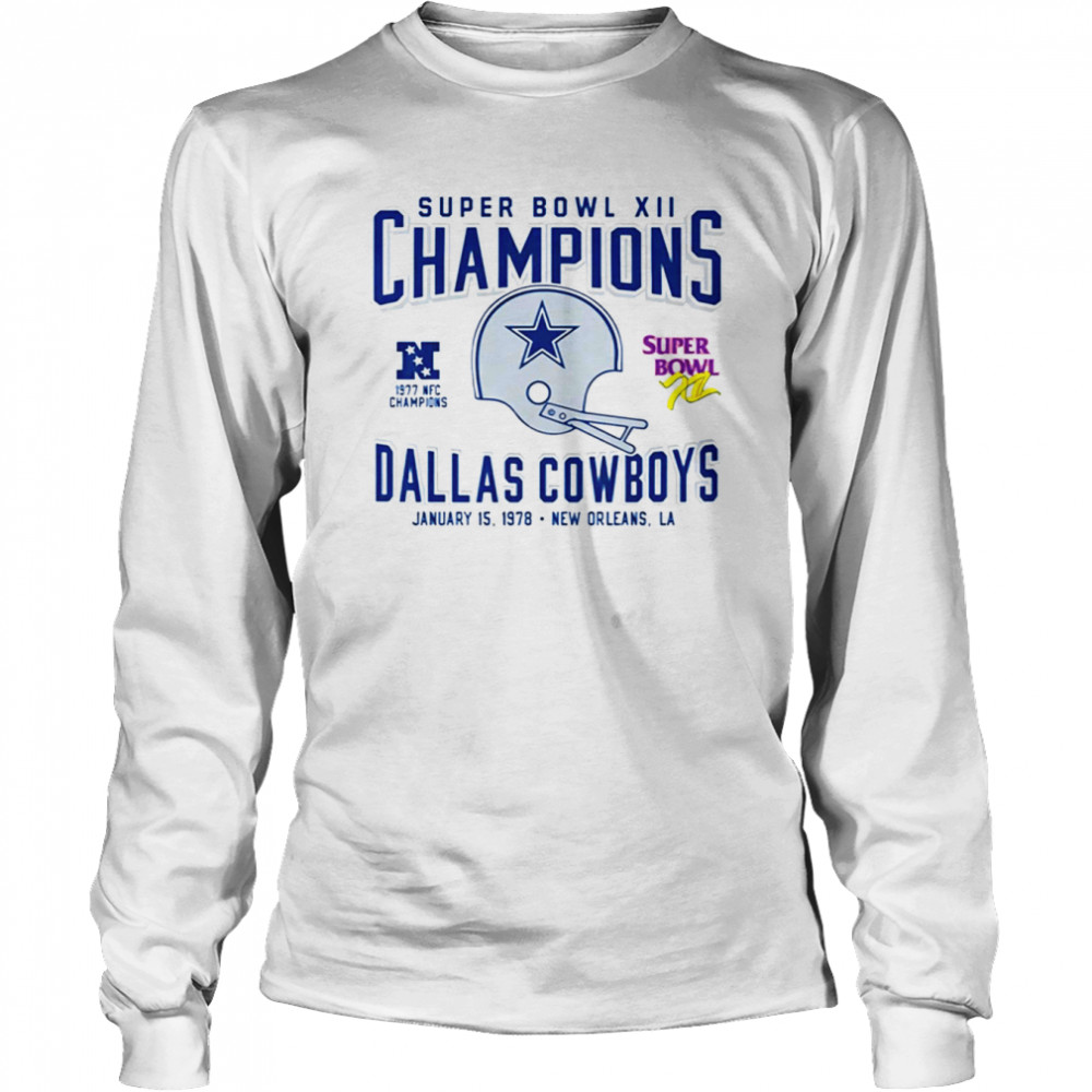 Dallas Cowboys Super Bowl XII Champs Dallas Cowboys T- Long Sleeved T-shirt