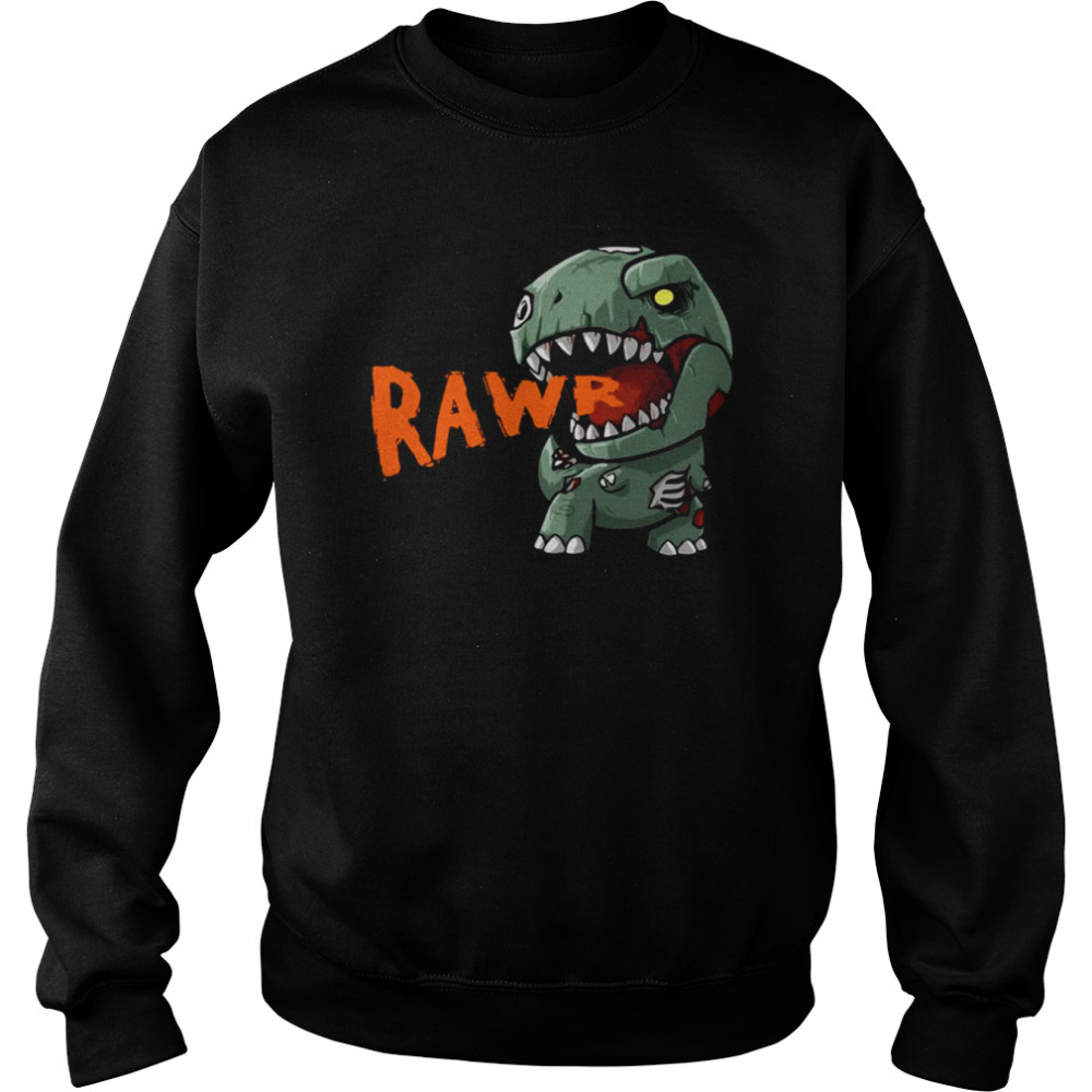 Dinosaur T-Rex Rawr Mummy Pumpkin Halloween shirt Unisex Sweatshirt