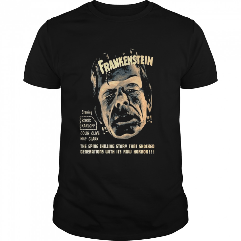 Frankenstein Horror Poster shirt Classic Men's T-shirt