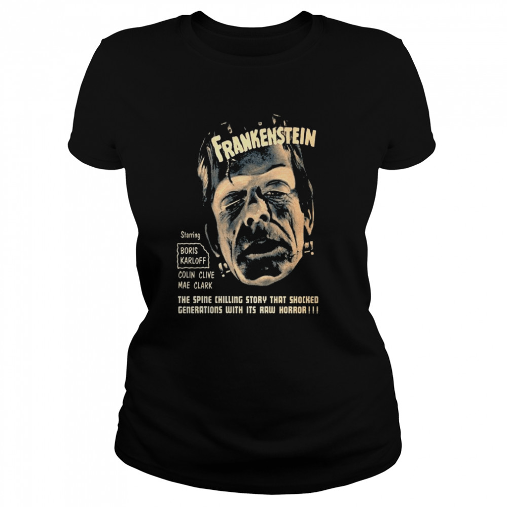 Frankenstein Horror Poster shirt Classic Women's T-shirt