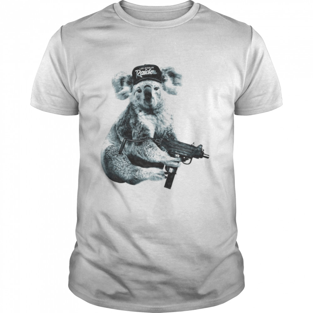 Los Angeles Raiders Uzi Does It Cool Koala shirt Classic Men's T-shirt