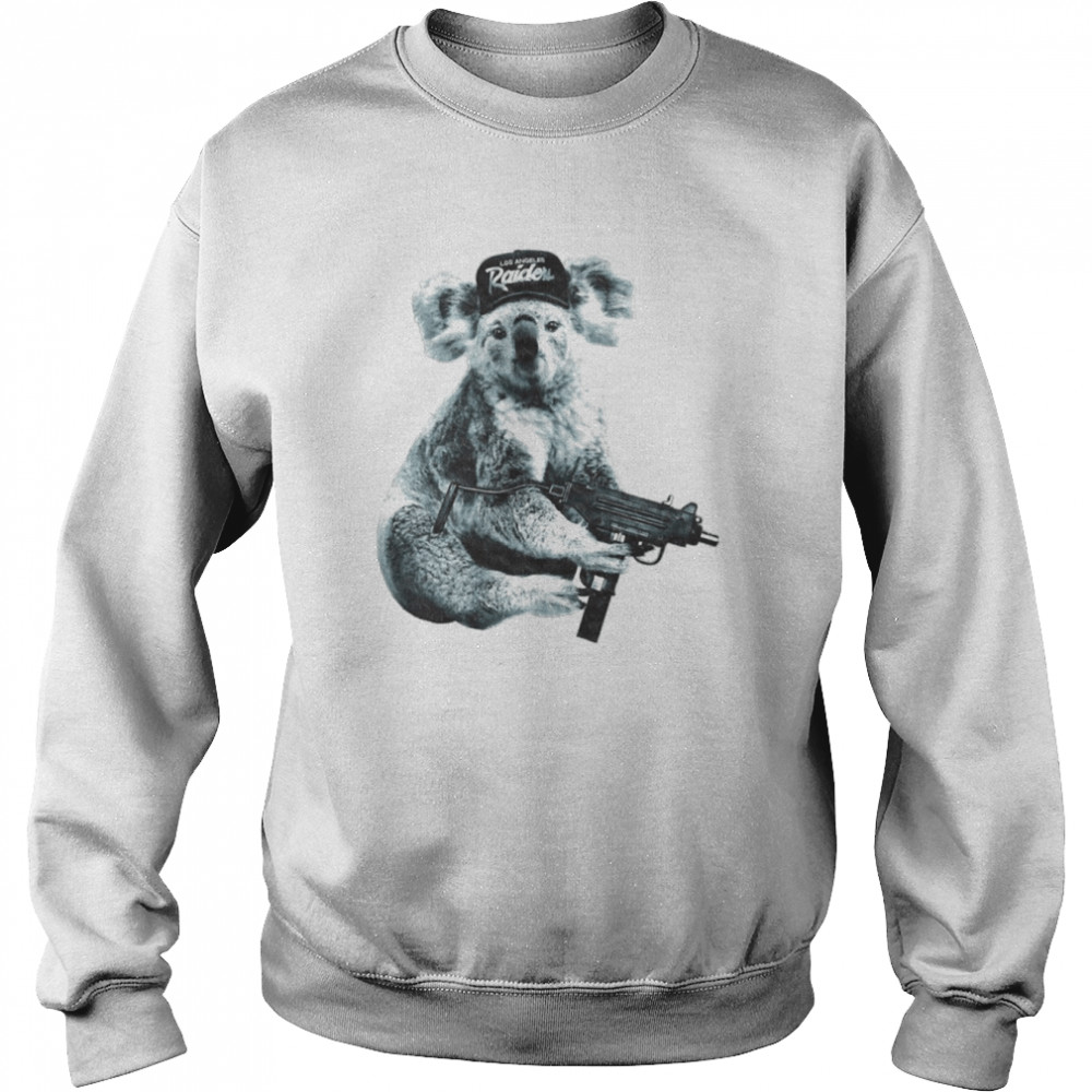 Los Angeles Raiders Uzi Does It Cool Koala shirt Unisex Sweatshirt