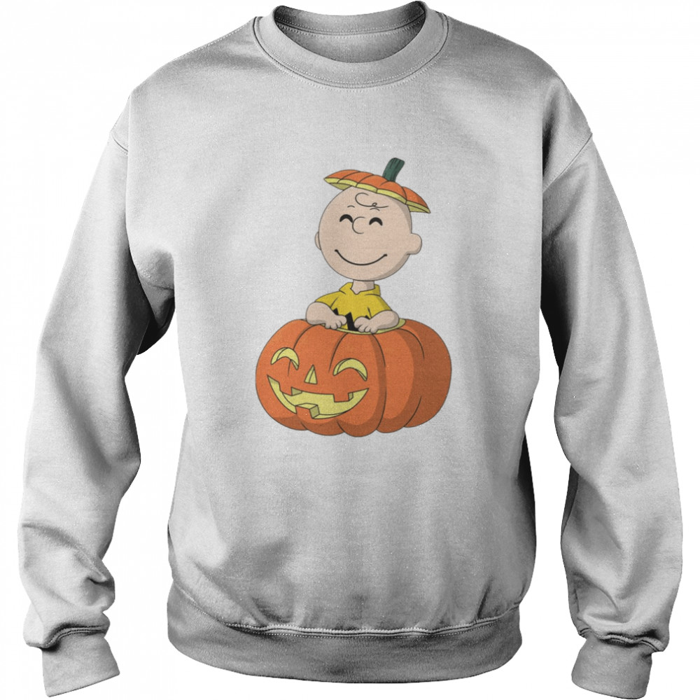 Pumpkin Patch Charlie Brown Funny Vintage Charlie Brown Halloween  Unisex Sweatshirt