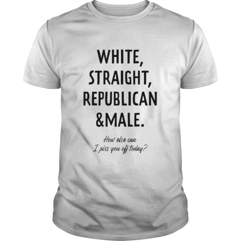 White straight republican and male politics shirt Classic Men's T-shirt