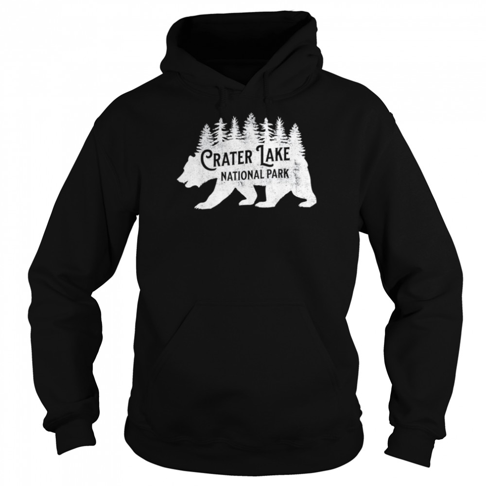 crater lake oregon nature bear hiking outdoors t unisex hoodie