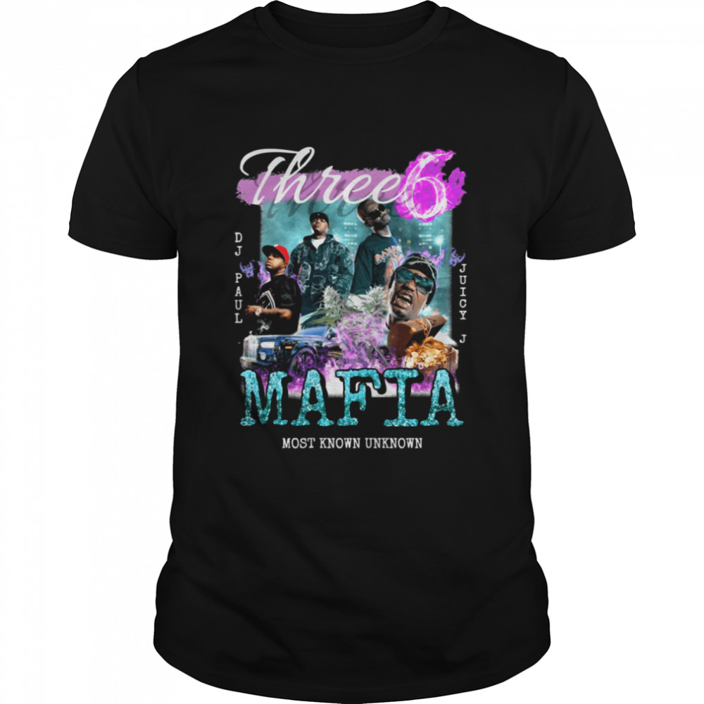 Three 6 Mafia Vintage Hip Hop 90s shirt Classic Men's T-shirt
