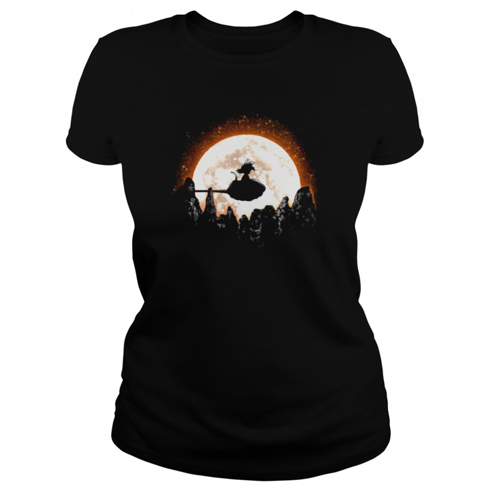 Tiny Goku And The Moon Dragon Ball shirt Classic Women's T-shirt