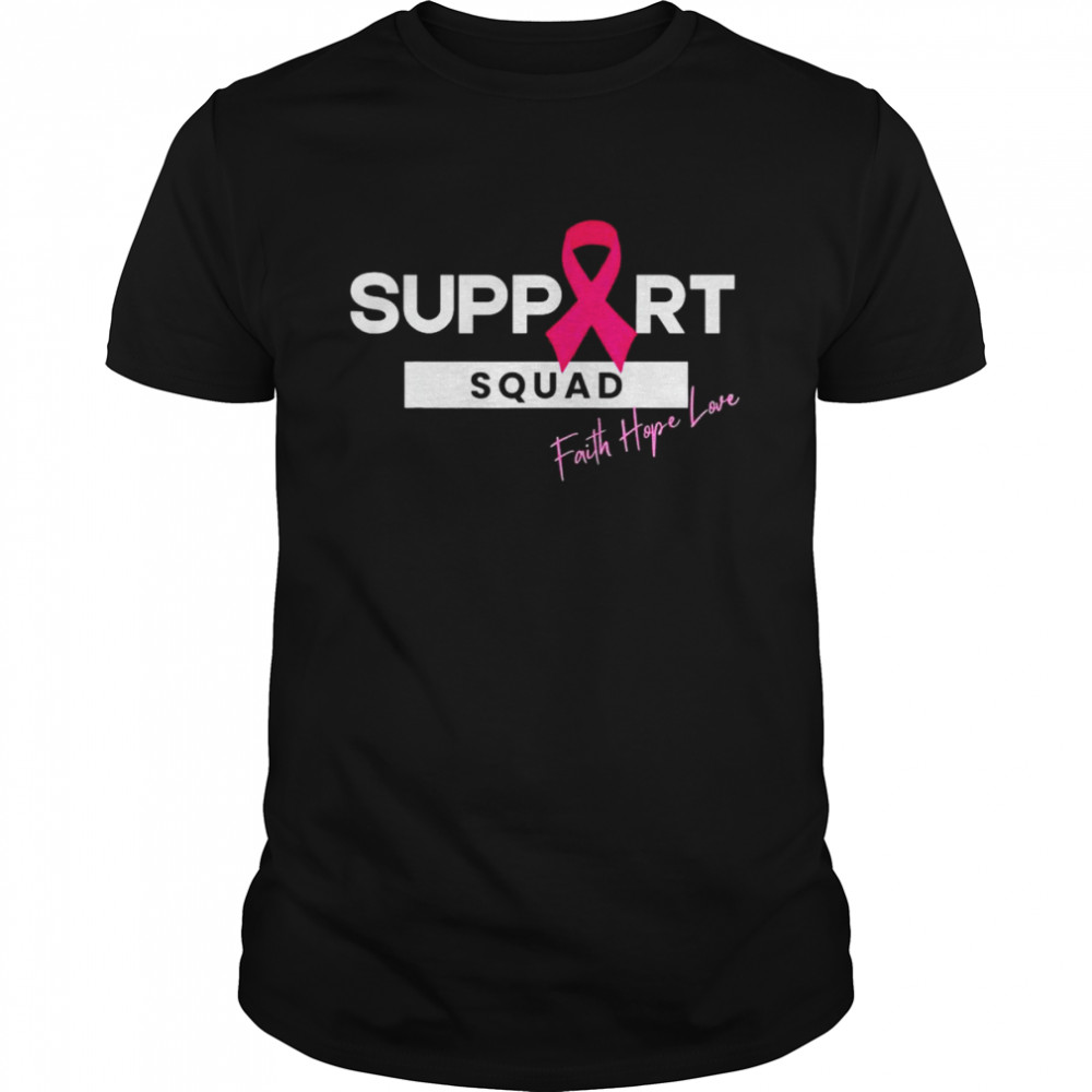 Breast Cancer Warrior Support Squad Breast Cancer Awareness T- Classic Men's T-shirt