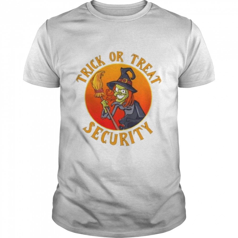 Candy Security Witch Trick Or Treat Halloween shirt Classic Men's T-shirt