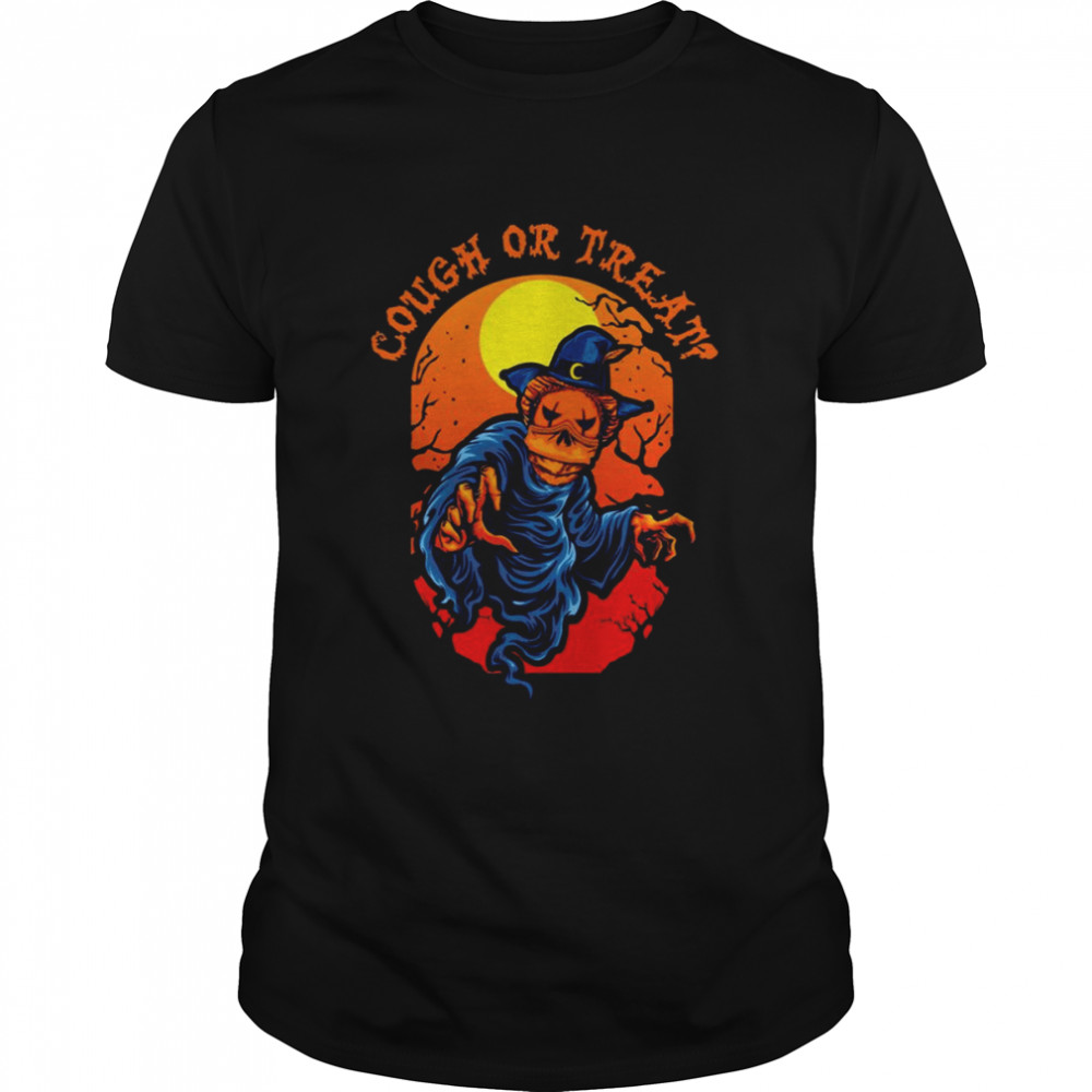 Cough Or Treat Orange Design Halloween shirt Classic Men's T-shirt