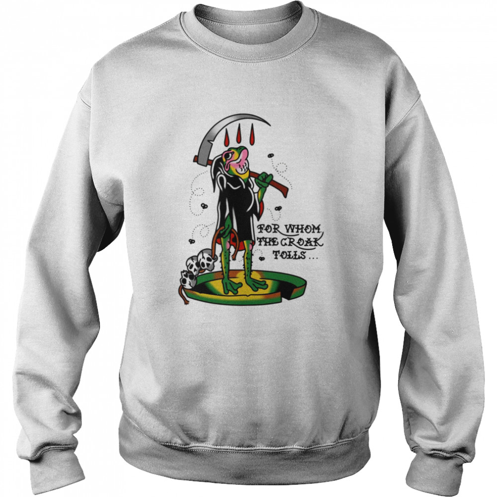 For Whom The Frog Reaper Halloween shirt Unisex Sweatshirt