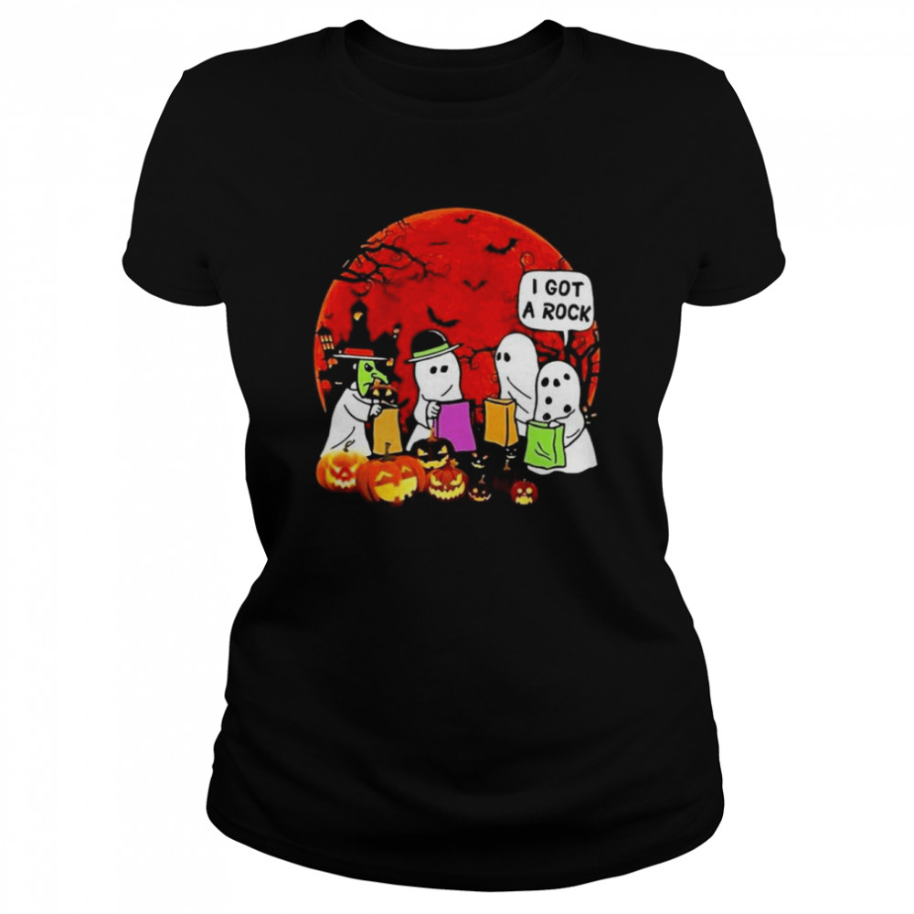 Ghosts I got a Rock blood moon Halloween shirt Classic Women's T-shirt