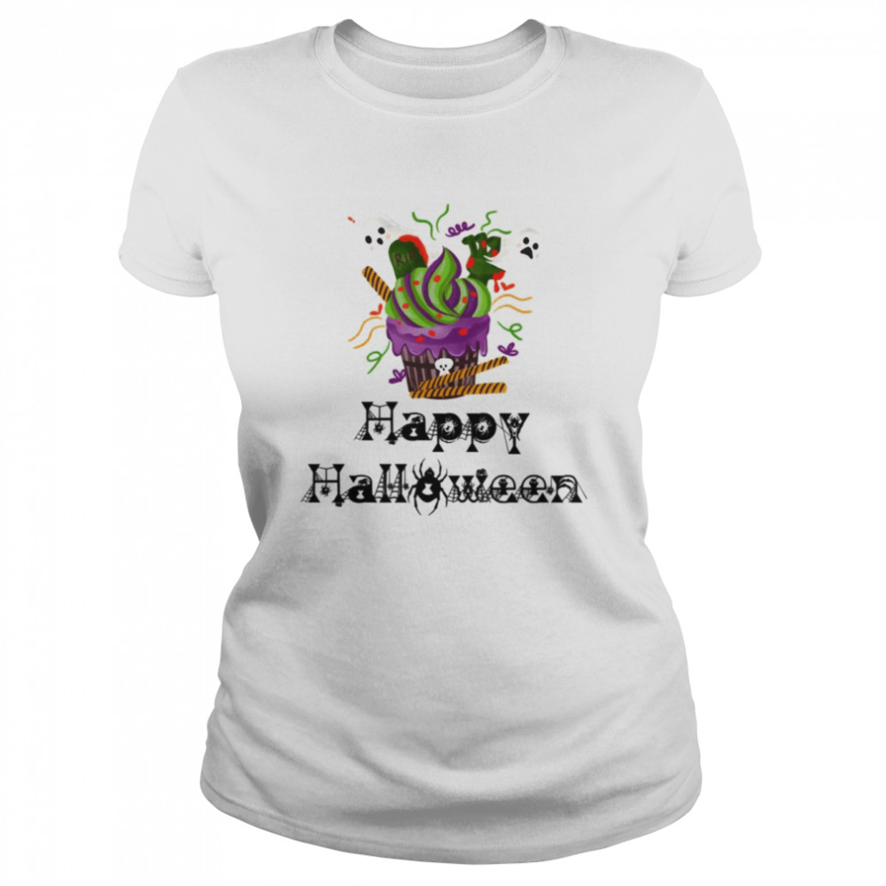 Happy Halloween Cupcake shirt Classic Women's T-shirt