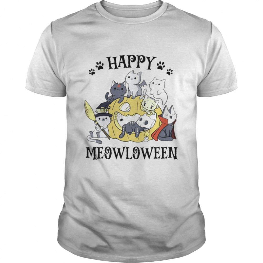 Happy Meowloween Halloween shirt Classic Men's T-shirt