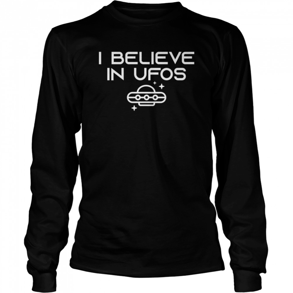 i believe in ufos aliens gift idea funny rude mens ladys t long sleeved t shirt