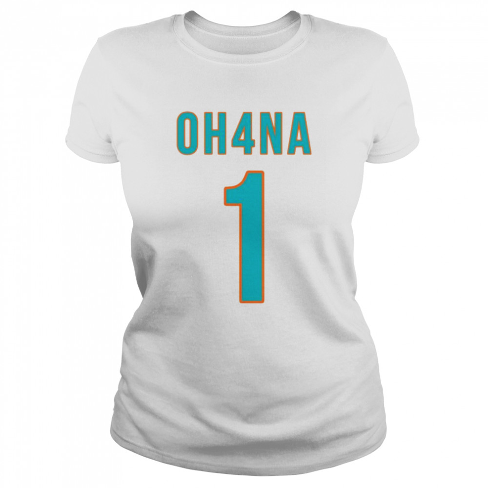 Miami Dolphins Oh4na 1 shirt 1 Miami Dolphins Oh4na 1 shirt Classic Women's T-shirt