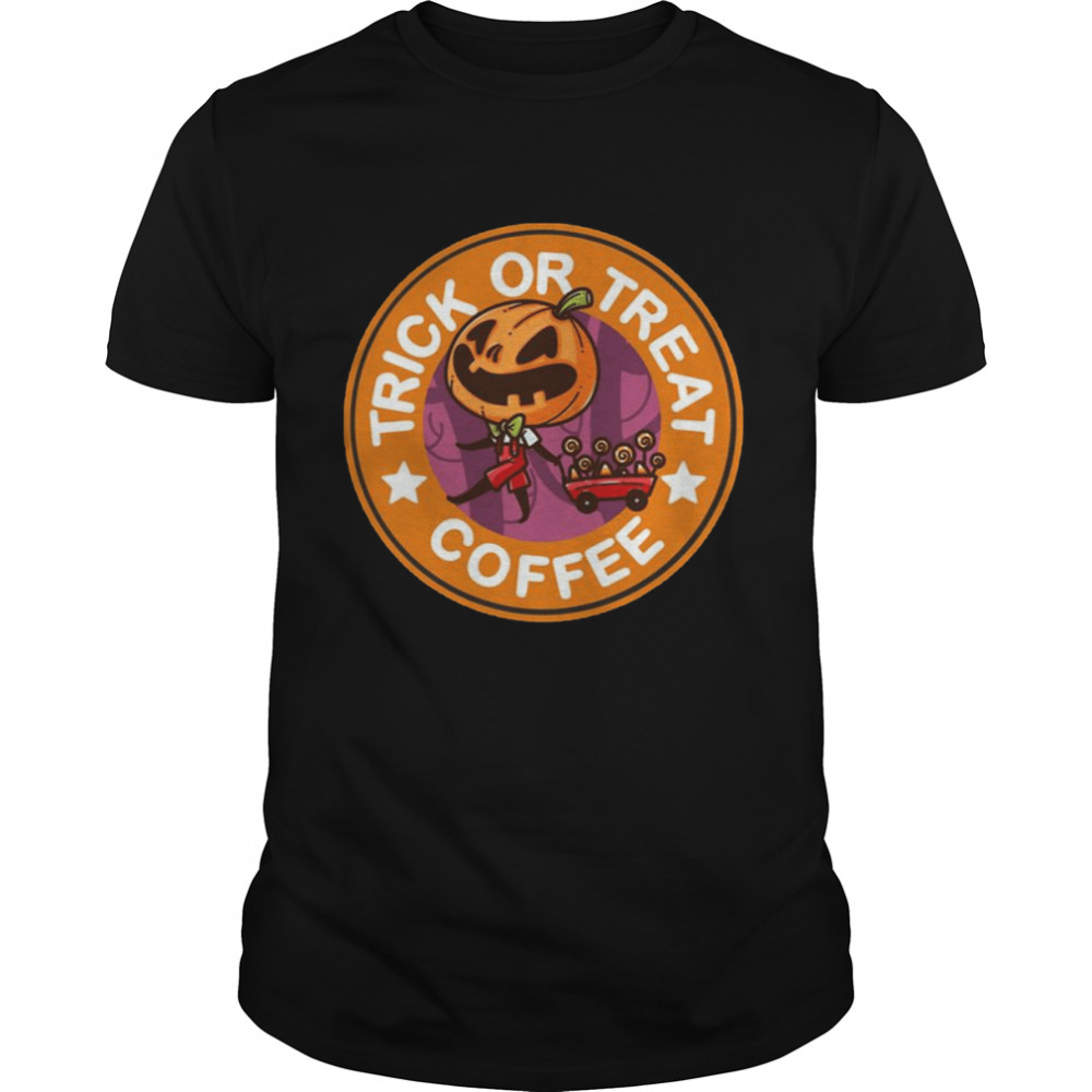Orange Logo Halloween Trick Or Treat Coffee shirt Classic Men's T-shirt