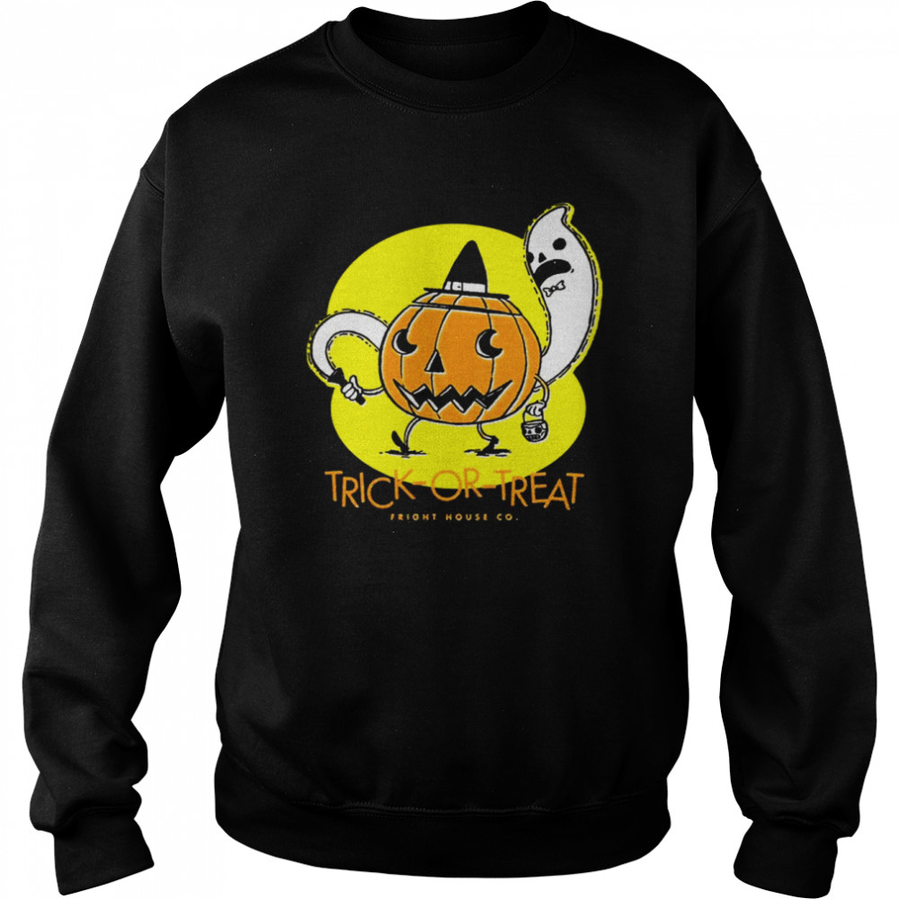 playing with ghost trickortreat pumpkin ghost shirt unisex sweatshirt