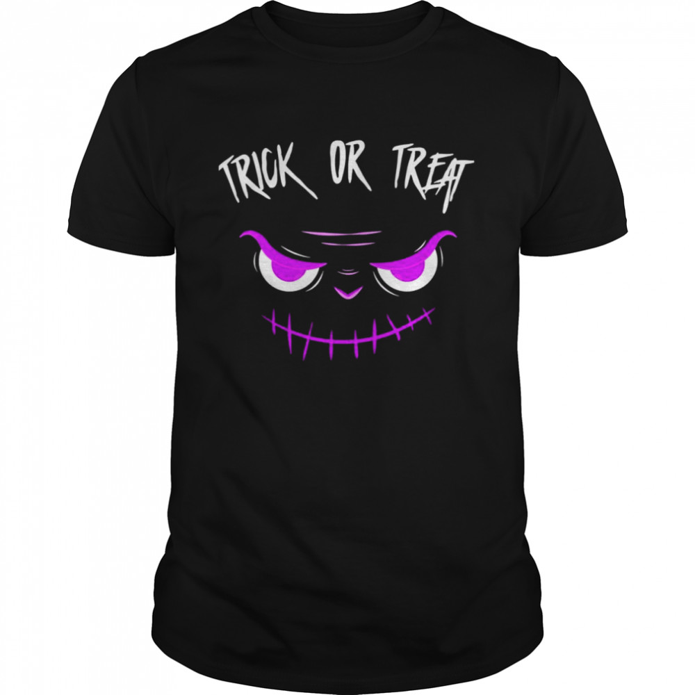 Purple Face Trick Or Treat Halloween shirt Classic Men's T-shirt
