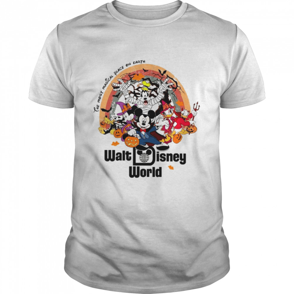 Vintage Walt Disney World Halloween Magic Kingdom Disney Halloween T  Classic Men's T-shirt