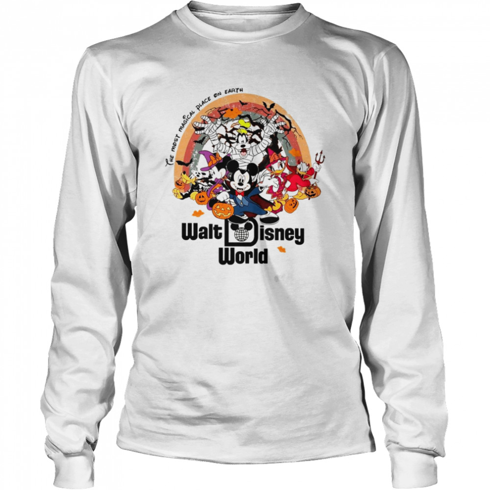 Vintage Walt Disney World Halloween Magic Kingdom Disney Halloween T  Long Sleeved T-shirt