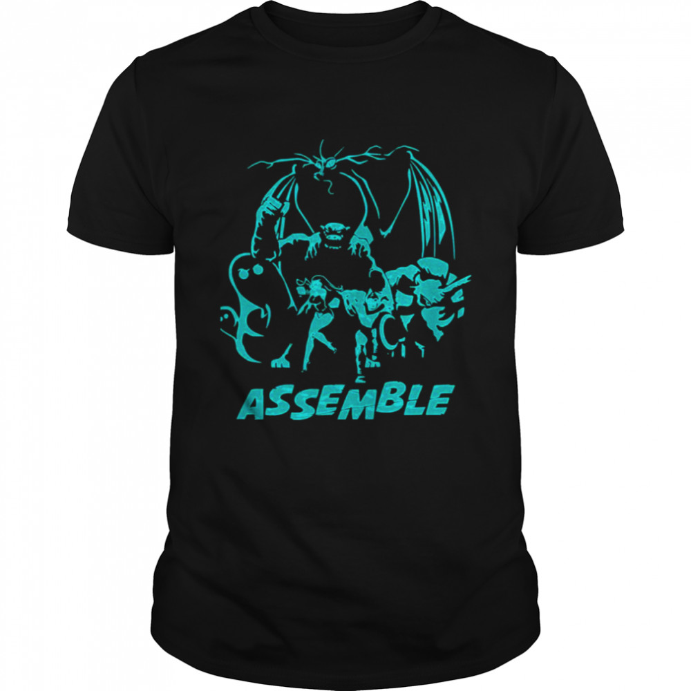 Assemble Team Neon Art The Herculoids shirt Classic Men's T-shirt